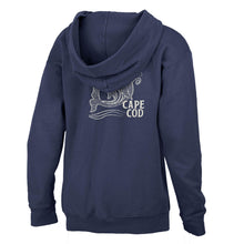 Youth Handrawn Whale Hood