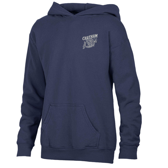 Youth Handrawn Whale Hood