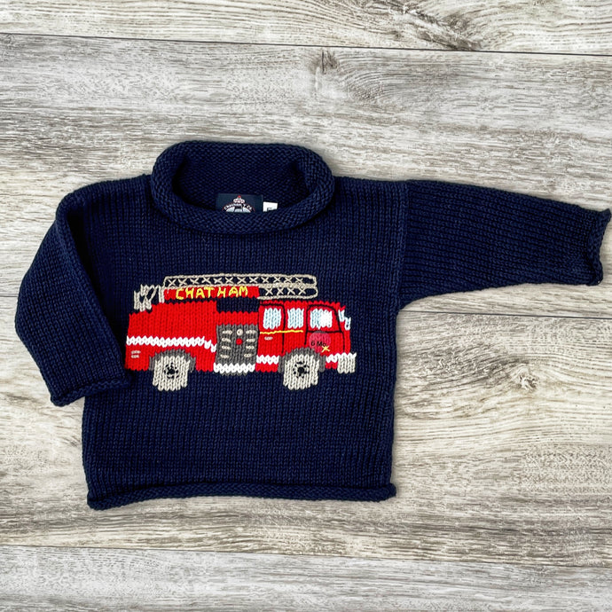 Chatham Fire Truck Rollneck Sweater