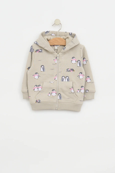 Infant Penguin Zip Sweatshirt