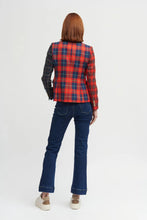 Caceres Navy Plaid Blazer