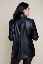 Vegan Leather Blazer