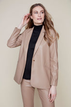 Vegan Leather Blazer