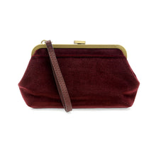 Velvet Vive Frame Lock Crossbody Wristlet