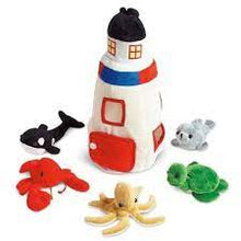 Plush Lighthouse with 5 Sea Animal Friends