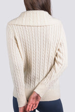 Aurora Half-Zip Cable Knit Sweater