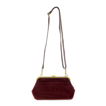 Velvet Vive Frame Lock Crossbody Wristlet