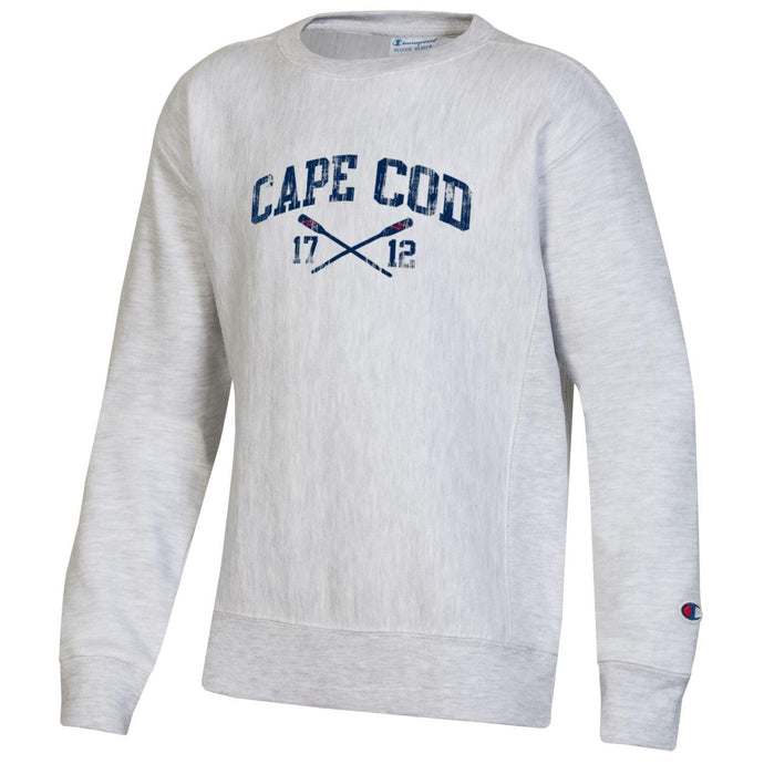Youth Cape Cod Crossed Oars Reverse Weave Crew